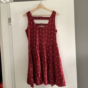 Hot topic fit & flare anchor dress